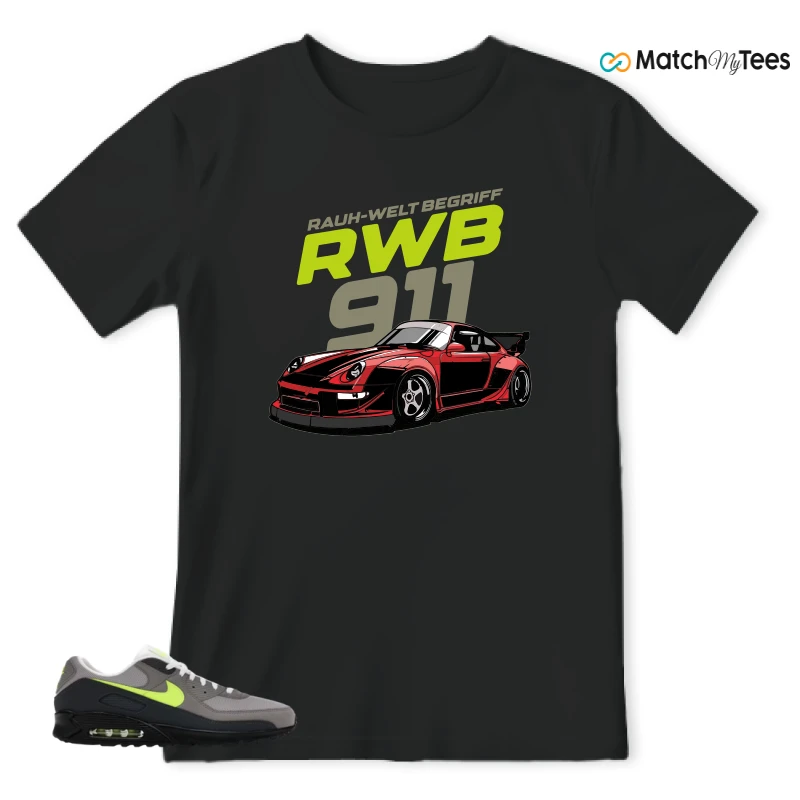 NIKE AIR MAX 90 NEON SNEAKER Matching Tees t-shirt