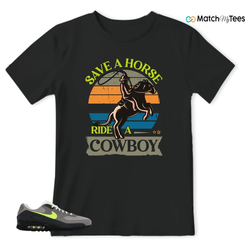 NIKE AIR MAX 90 NEON SNEAKER Matching Tees t-shirt