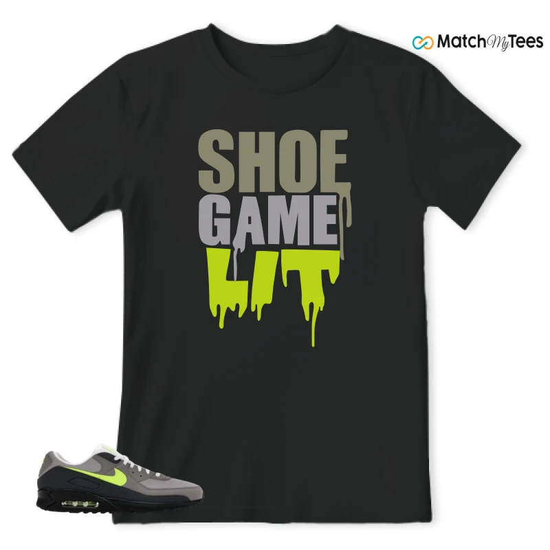 NIKE AIR MAX 90 NEON SNEAKER Matching Tees t-shirt