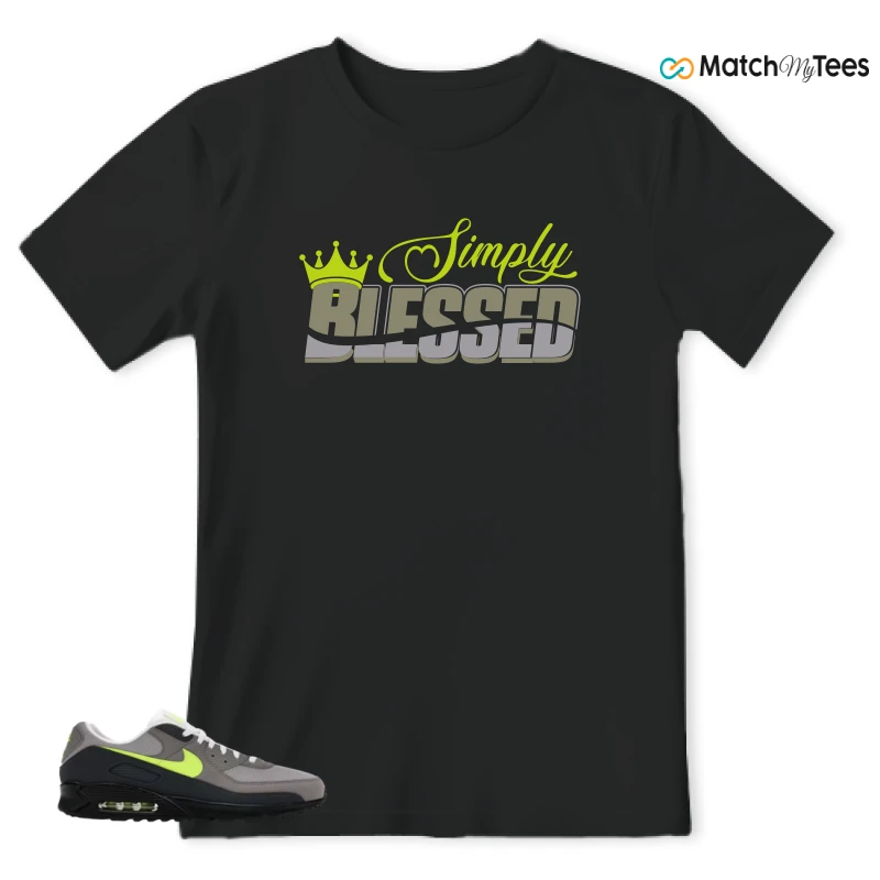 NIKE AIR MAX 90 NEON SNEAKER Matching Tees t-shirt