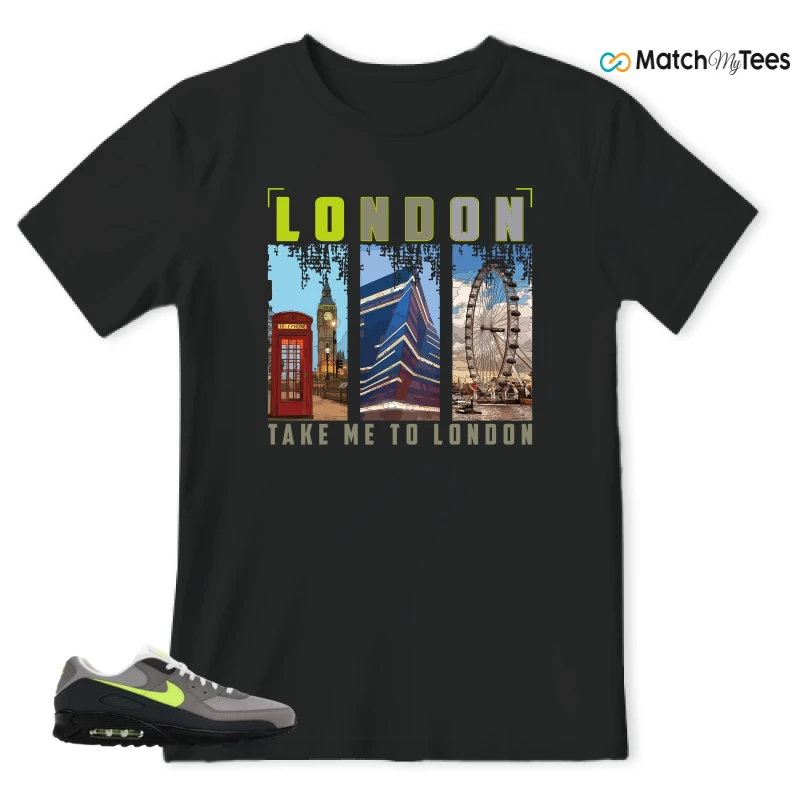 NIKE AIR MAX 90 NEON SNEAKER Matching Tees t-shirt