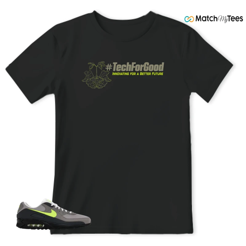 NIKE AIR MAX 90 NEON SNEAKER Matching Tees t-shirt