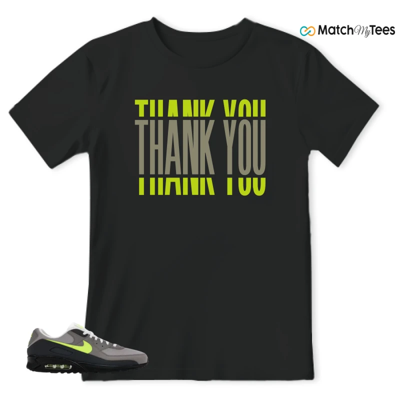 NIKE AIR MAX 90 NEON SNEAKER Matching Tees t-shirt