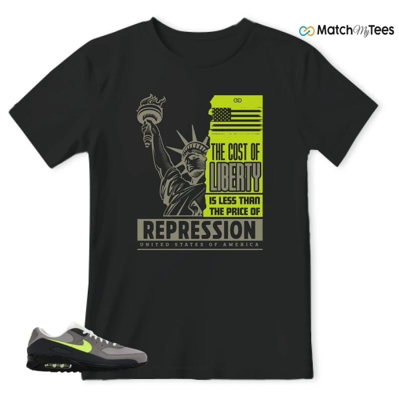 NIKE AIR MAX 90 NEON SNEAKER Matching Tees t-shirt