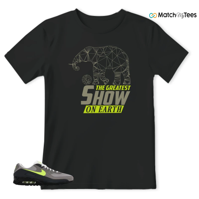 NIKE AIR MAX 90 NEON SNEAKER Matching Tees t-shirt