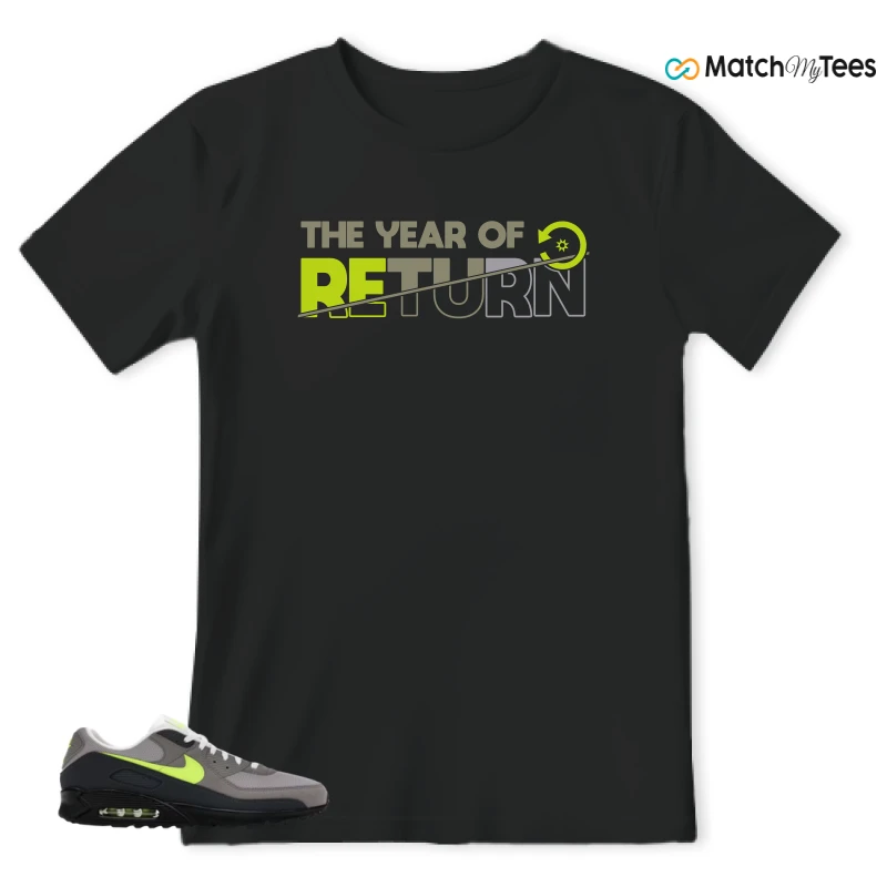 NIKE AIR MAX 90 NEON SNEAKER Matching Tees t-shirt