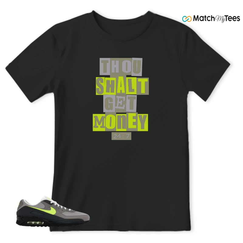 NIKE AIR MAX 90 NEON SNEAKER Matching Tees t-shirt