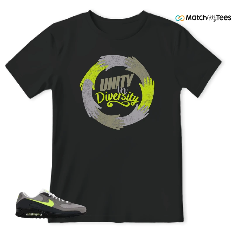 NIKE AIR MAX 90 NEON SNEAKER Matching Tees t-shirt