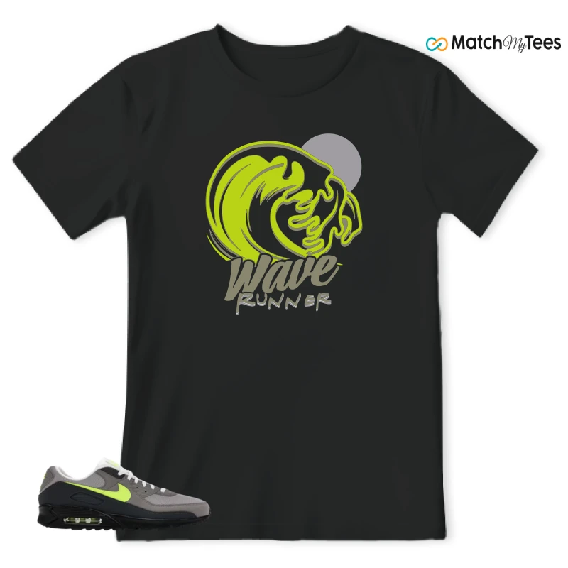 NIKE AIR MAX 90 NEON SNEAKER Matching Tees t-shirt