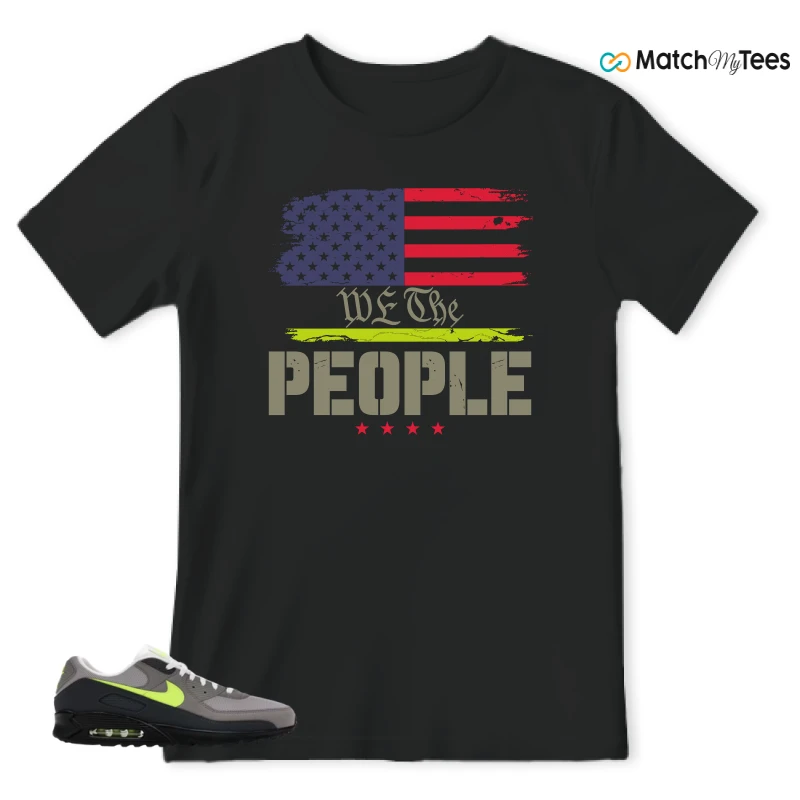 NIKE AIR MAX 90 NEON SNEAKER Matching Tees t-shirt