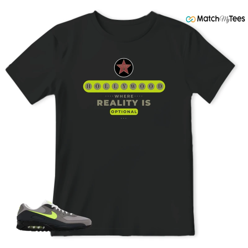 NIKE AIR MAX 90 NEON SNEAKER Matching Tees t-shirt