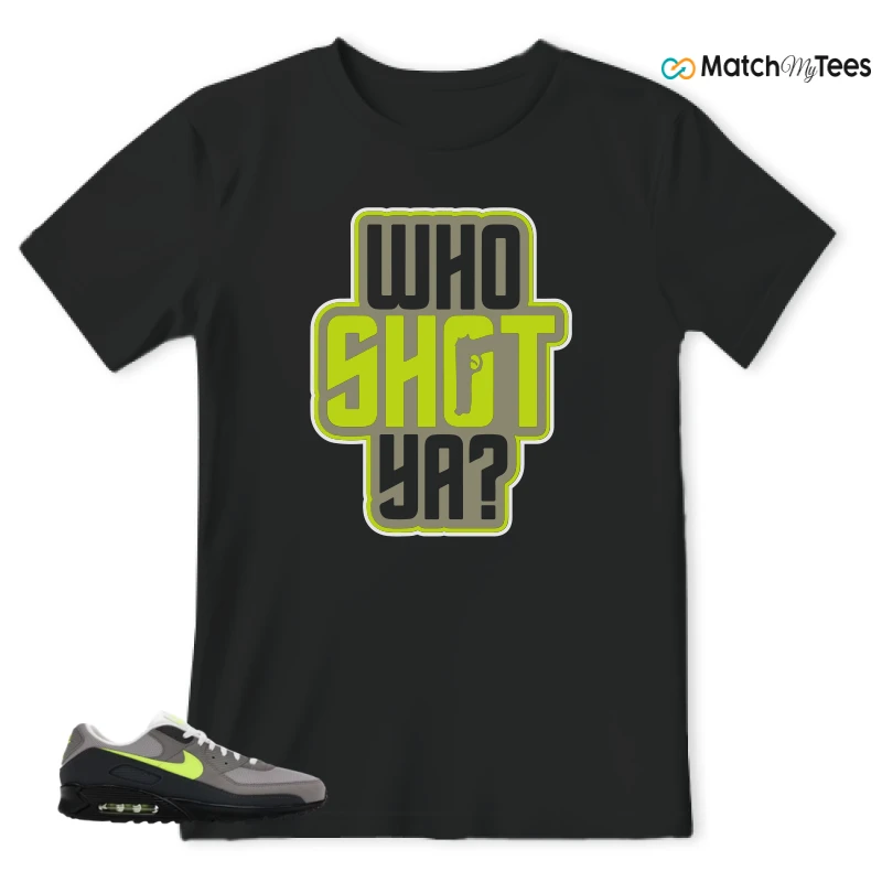 NIKE AIR MAX 90 NEON SNEAKER Matching Tees t-shirt