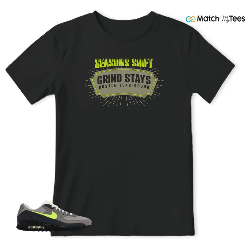 NIKE AIR MAX 90 NEON SNEAKER Matching Tees t-shirt