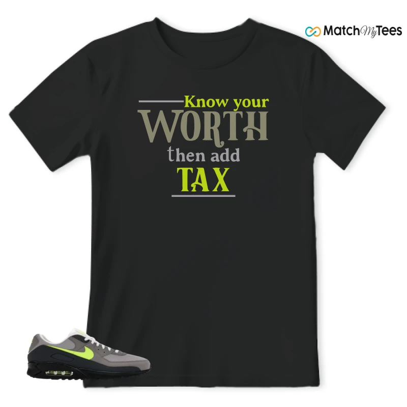 NIKE AIR MAX 90 NEON SNEAKER Matching Tees t-shirt