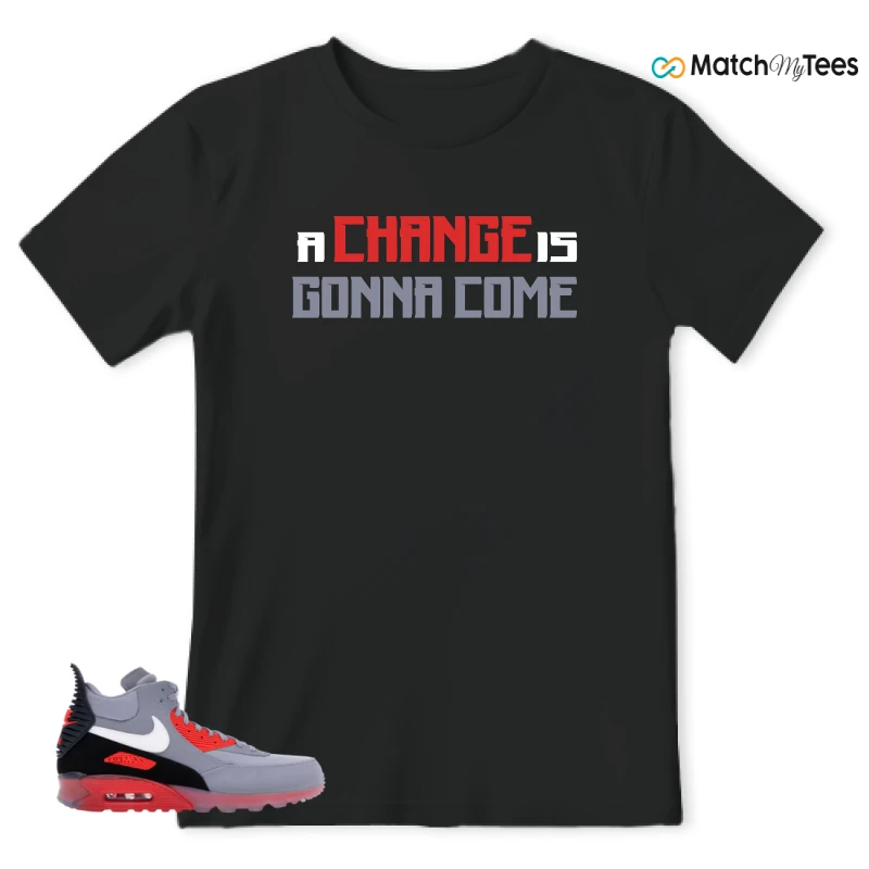 NIKE AIR MAX 90 SNEAKERBOOT ICE WOLF GREY INFRARED SNEAKER Matching Tees t-shirt
