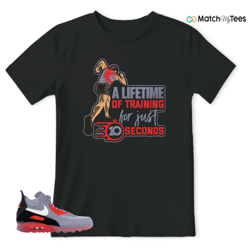 NIKE AIR MAX 90 SNEAKERBOOT ICE WOLF GREY INFRARED SNEAKER Matching Tees t-shirt