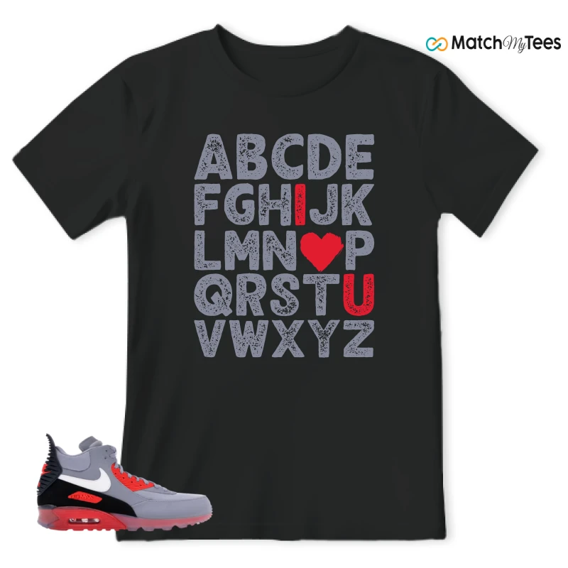 NIKE AIR MAX 90 SNEAKERBOOT ICE WOLF GREY INFRARED SNEAKER Matching Tees t-shirt