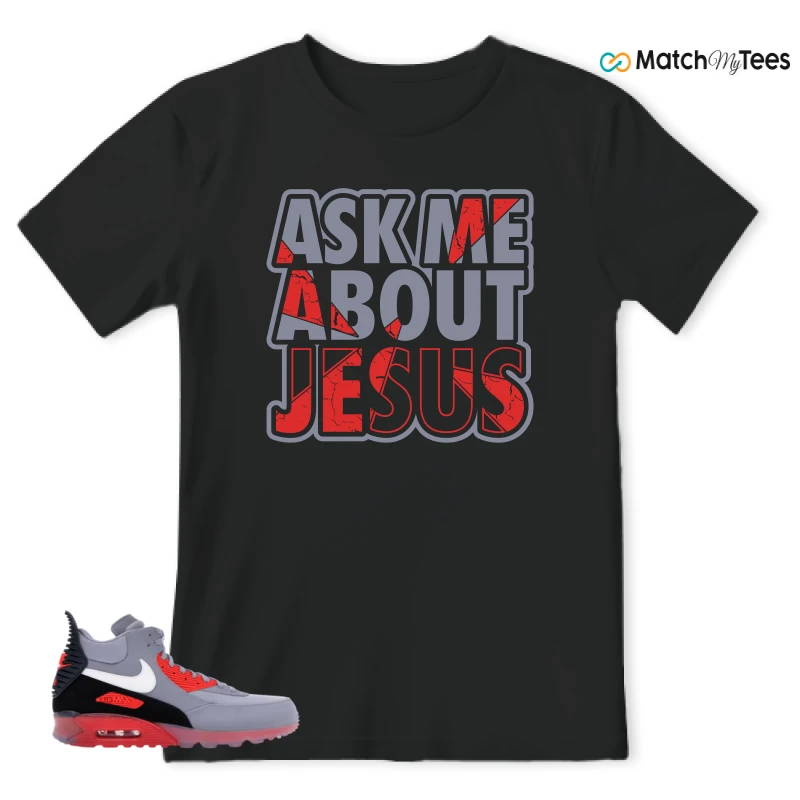 NIKE AIR MAX 90 SNEAKERBOOT ICE WOLF GREY INFRARED SNEAKER Matching Tees t-shirt