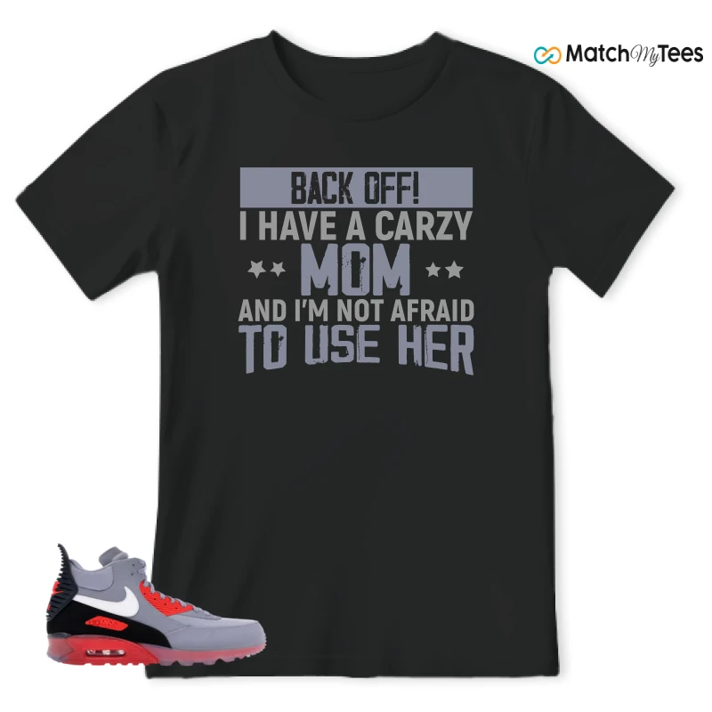 NIKE AIR MAX 90 SNEAKERBOOT ICE WOLF GREY INFRARED SNEAKER Matching Tees t-shirt