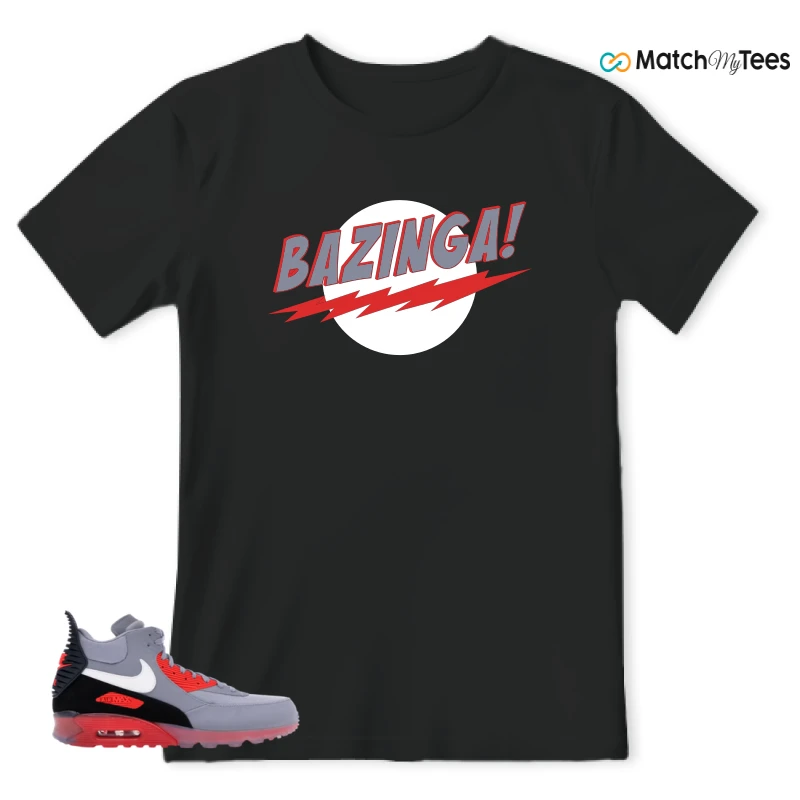NIKE AIR MAX 90 SNEAKERBOOT ICE WOLF GREY INFRARED SNEAKER Matching Tees t-shirt