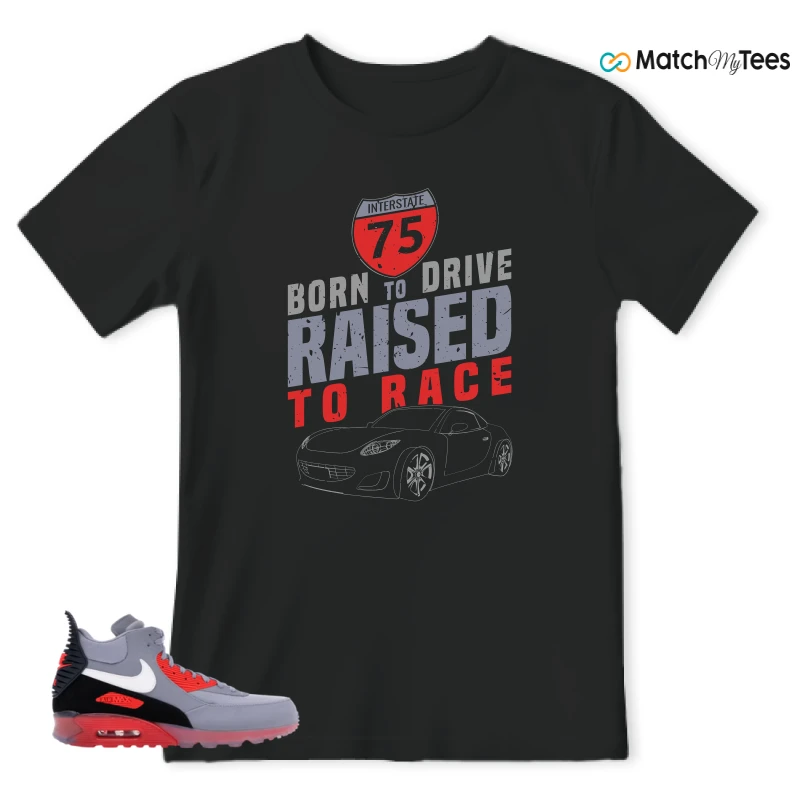 NIKE AIR MAX 90 SNEAKERBOOT ICE WOLF GREY INFRARED SNEAKER Matching Tees t-shirt