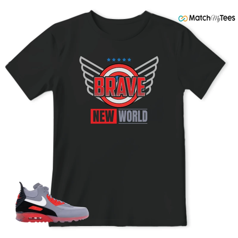NIKE AIR MAX 90 SNEAKERBOOT ICE WOLF GREY INFRARED SNEAKER Matching Tees t-shirt