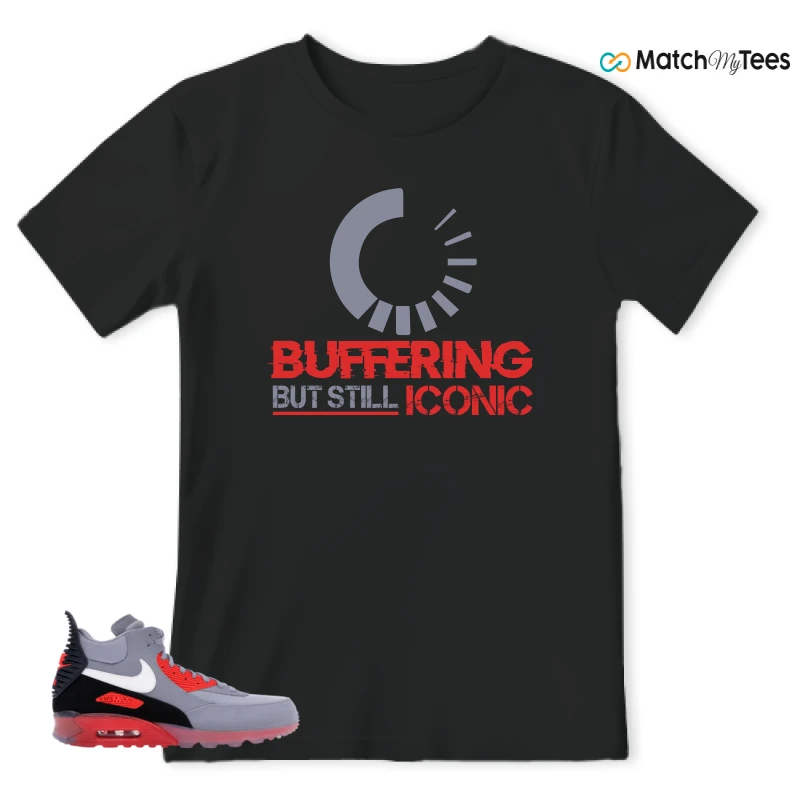 NIKE AIR MAX 90 SNEAKERBOOT ICE WOLF GREY INFRARED SNEAKER Matching Tees t-shirt