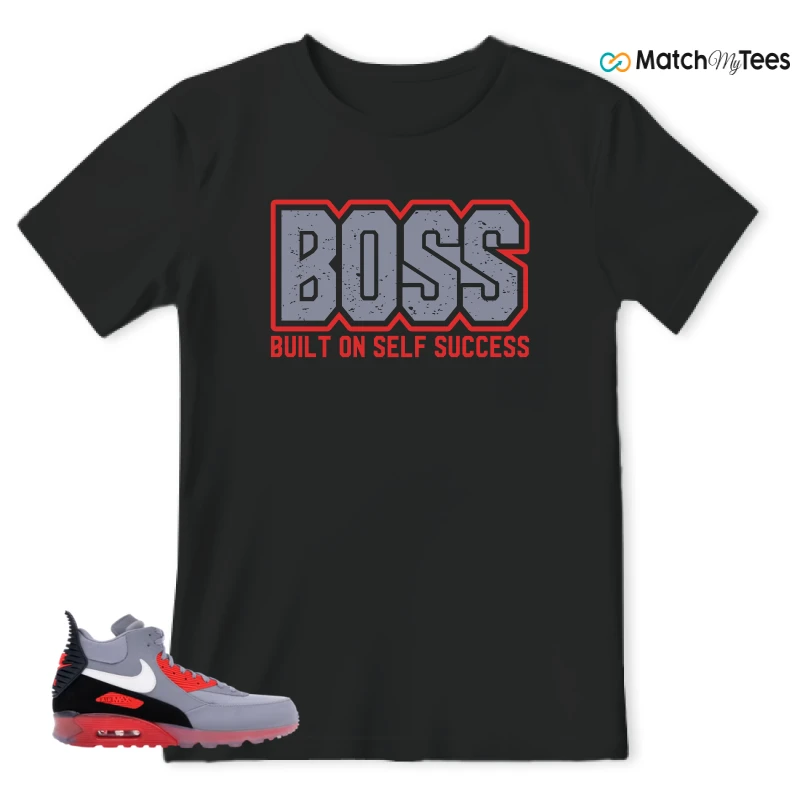 NIKE AIR MAX 90 SNEAKERBOOT ICE WOLF GREY INFRARED SNEAKER Matching Tees t-shirt