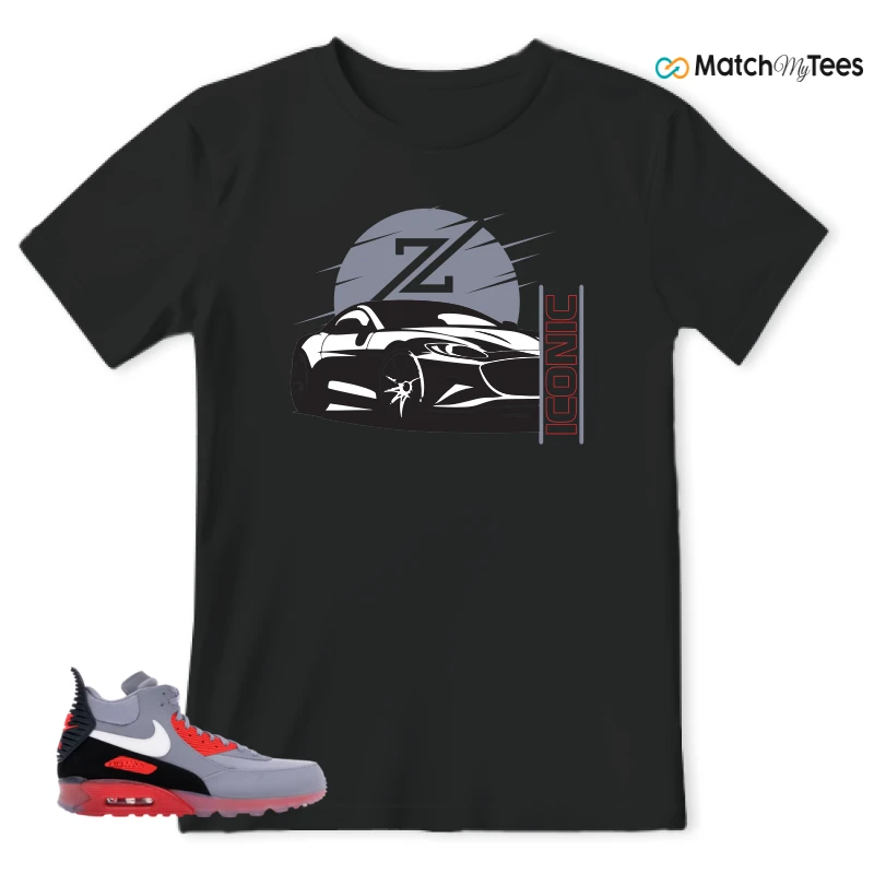 NIKE AIR MAX 90 SNEAKERBOOT ICE WOLF GREY INFRARED SNEAKER Matching Tees t-shirt
