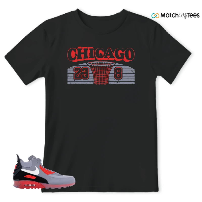 NIKE AIR MAX 90 SNEAKERBOOT ICE WOLF GREY INFRARED SNEAKER Matching Tees t-shirt