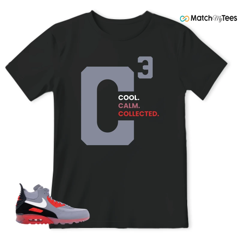 NIKE AIR MAX 90 SNEAKERBOOT ICE WOLF GREY INFRARED SNEAKER Matching Tees t-shirt