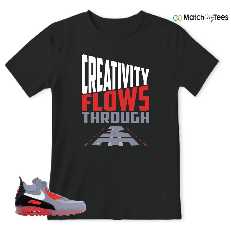 NIKE AIR MAX 90 SNEAKERBOOT ICE WOLF GREY INFRARED SNEAKER Matching Tees t-shirt