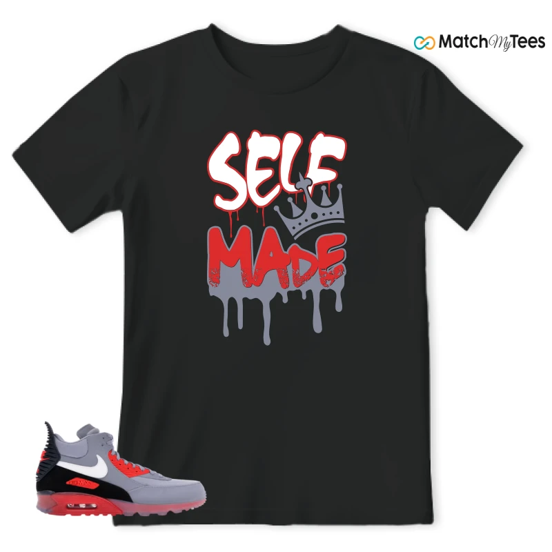 NIKE AIR MAX 90 SNEAKERBOOT ICE WOLF GREY INFRARED SNEAKER Matching Tees t-shirt