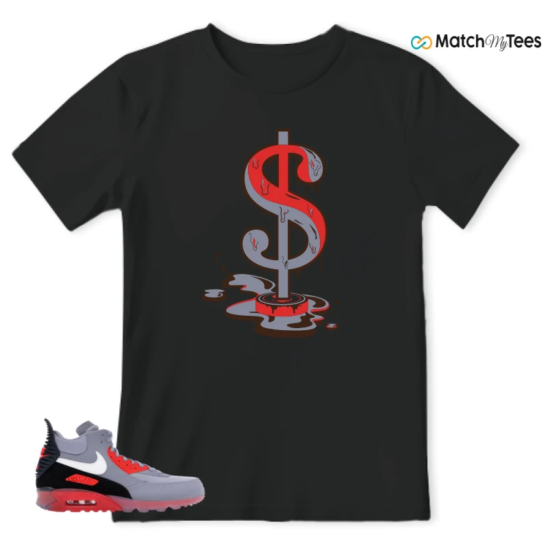 NIKE AIR MAX 90 SNEAKERBOOT ICE WOLF GREY INFRARED SNEAKER Matching Tees t-shirt
