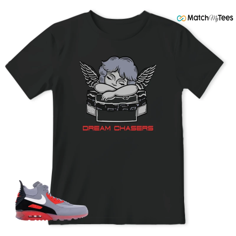 NIKE AIR MAX 90 SNEAKERBOOT ICE WOLF GREY INFRARED SNEAKER Matching Tees t-shirt