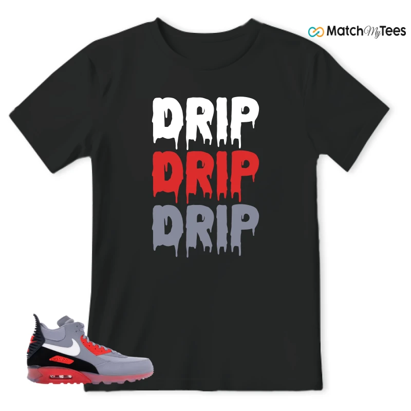 NIKE AIR MAX 90 SNEAKERBOOT ICE WOLF GREY INFRARED SNEAKER Matching Tees t-shirt