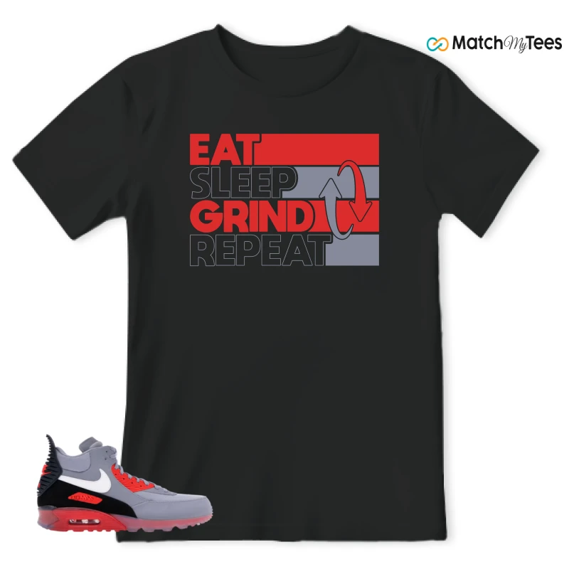NIKE AIR MAX 90 SNEAKERBOOT ICE WOLF GREY INFRARED SNEAKER Matching Tees t-shirt