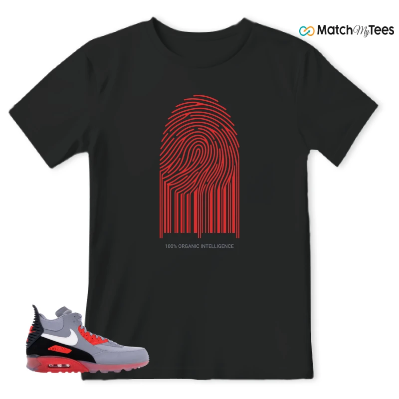 NIKE AIR MAX 90 SNEAKERBOOT ICE WOLF GREY INFRARED SNEAKER Matching Tees t-shirt