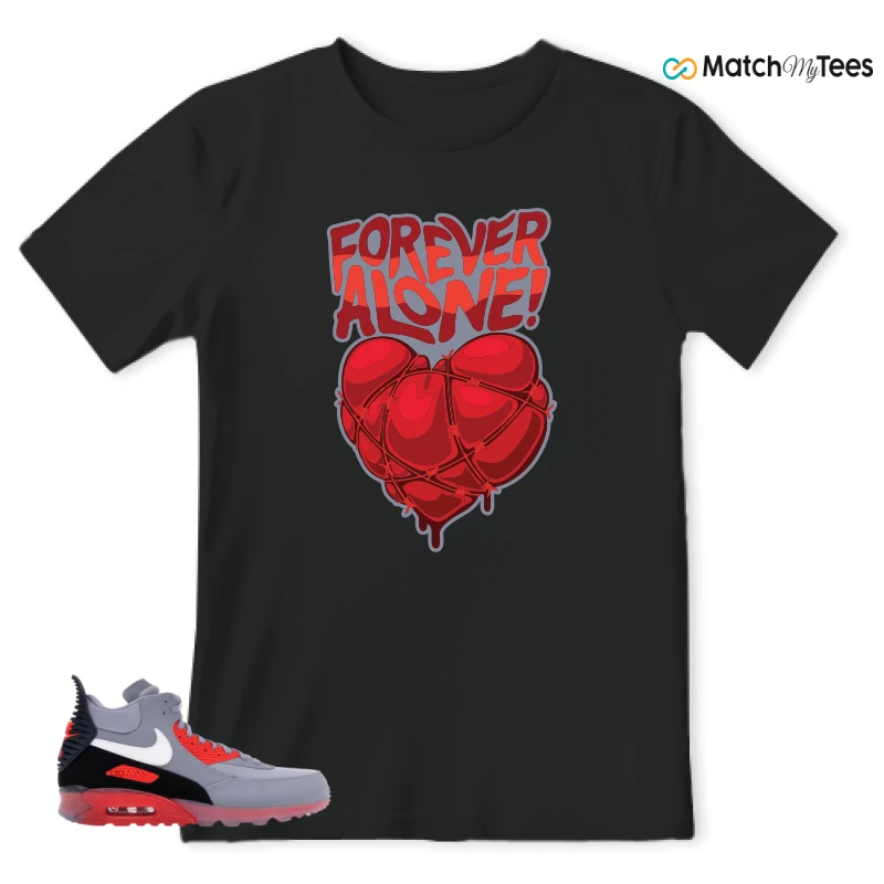 NIKE AIR MAX 90 SNEAKERBOOT ICE WOLF GREY INFRARED SNEAKER Matching Tees t-shirt