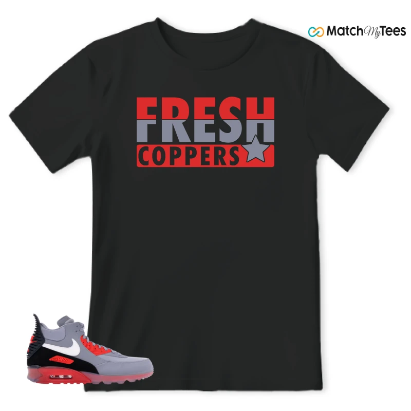 NIKE AIR MAX 90 SNEAKERBOOT ICE WOLF GREY INFRARED SNEAKER Matching Tees t-shirt