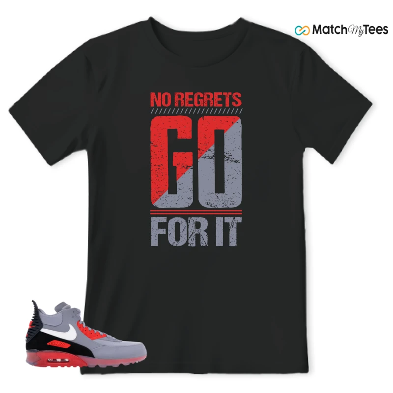 NIKE AIR MAX 90 SNEAKERBOOT ICE WOLF GREY INFRARED SNEAKER Matching Tees t-shirt