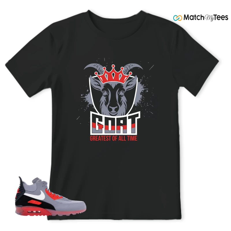 NIKE AIR MAX 90 SNEAKERBOOT ICE WOLF GREY INFRARED SNEAKER Matching Tees t-shirt