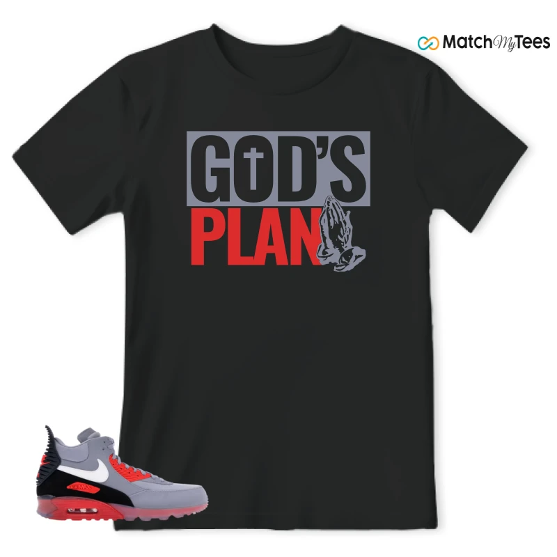 NIKE AIR MAX 90 SNEAKERBOOT ICE WOLF GREY INFRARED SNEAKER Matching Tees t-shirt