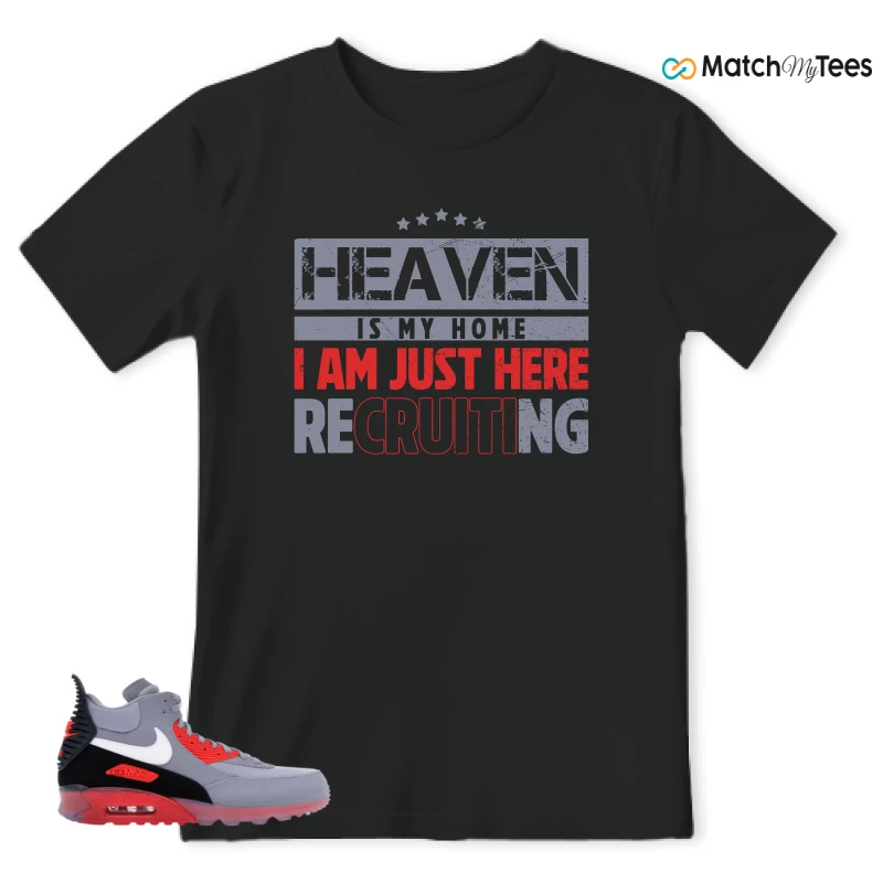 NIKE AIR MAX 90 SNEAKERBOOT ICE WOLF GREY INFRARED SNEAKER Matching Tees t-shirt