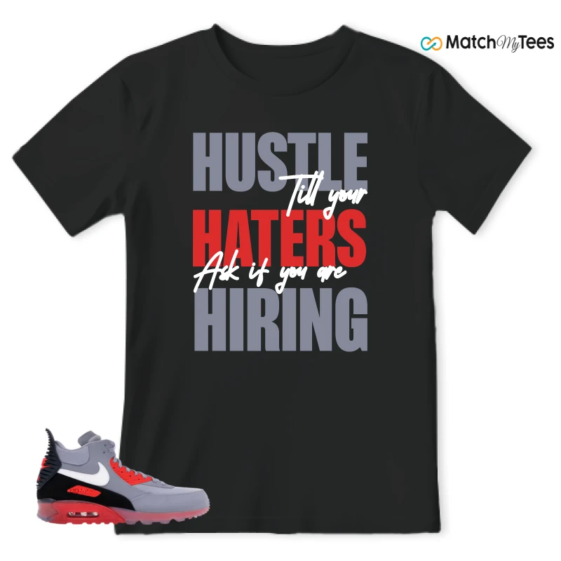 NIKE AIR MAX 90 SNEAKERBOOT ICE WOLF GREY INFRARED SNEAKER Matching Tees t-shirt
