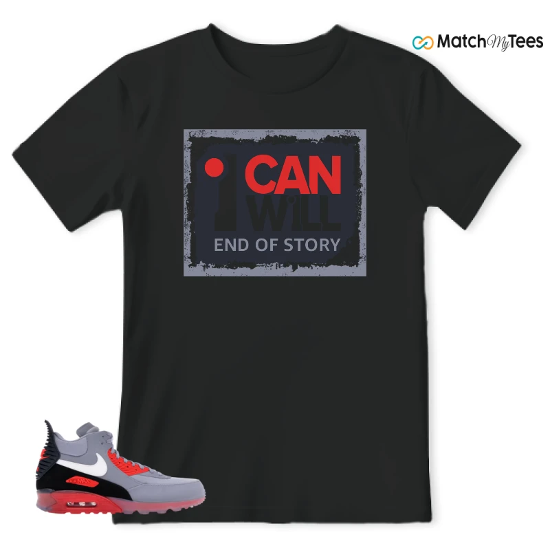 NIKE AIR MAX 90 SNEAKERBOOT ICE WOLF GREY INFRARED SNEAKER Matching Tees t-shirt