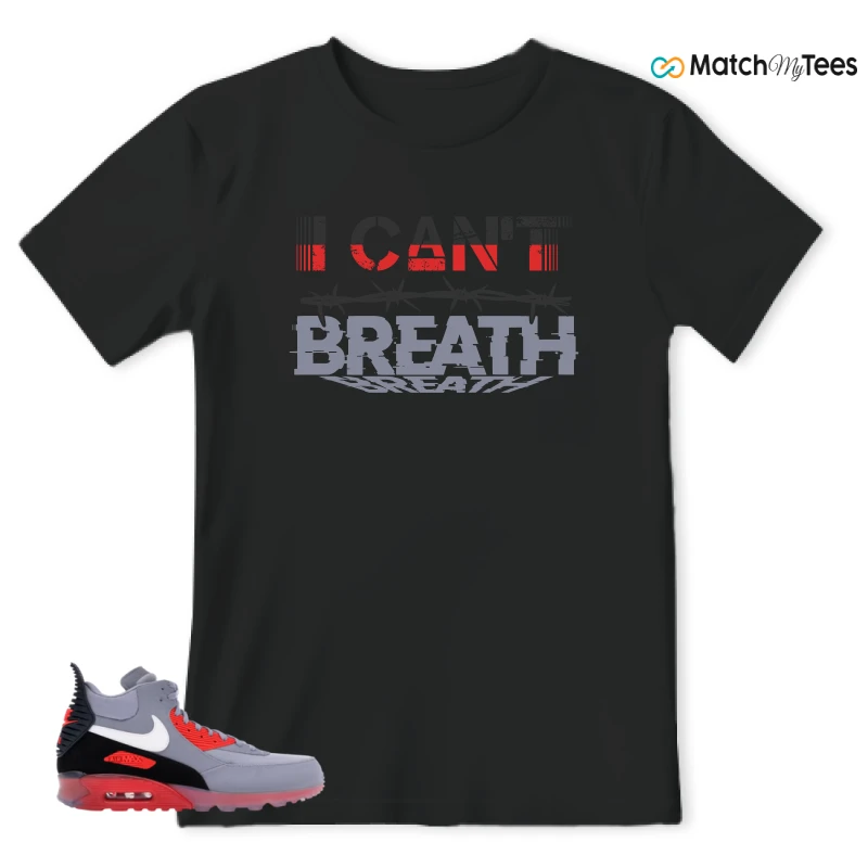 NIKE AIR MAX 90 SNEAKERBOOT ICE WOLF GREY INFRARED SNEAKER Matching Tees t-shirt