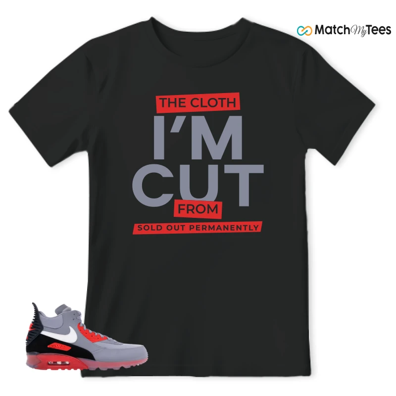 NIKE AIR MAX 90 SNEAKERBOOT ICE WOLF GREY INFRARED SNEAKER Matching Tees t-shirt