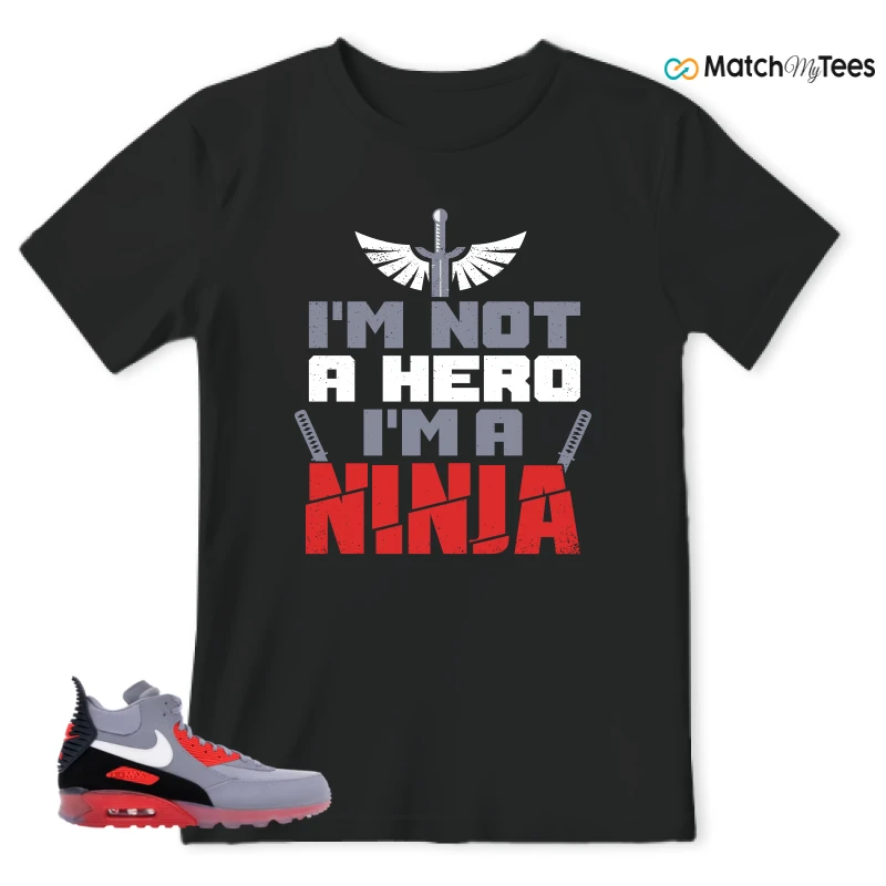 NIKE AIR MAX 90 SNEAKERBOOT ICE WOLF GREY INFRARED SNEAKER Matching Tees t-shirt