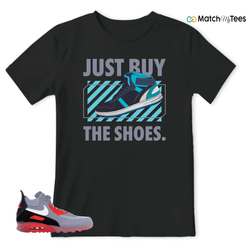 NIKE AIR MAX 90 SNEAKERBOOT ICE WOLF GREY INFRARED SNEAKER Matching Tees t-shirt